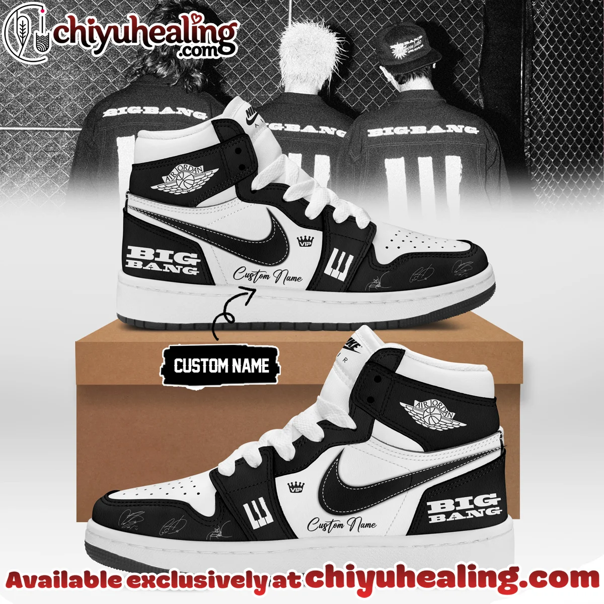 Big Bang x Air Force 1 x Air Jordan 1 Custom Air Force 1 & Jordan 1 Shoes (Release 1)