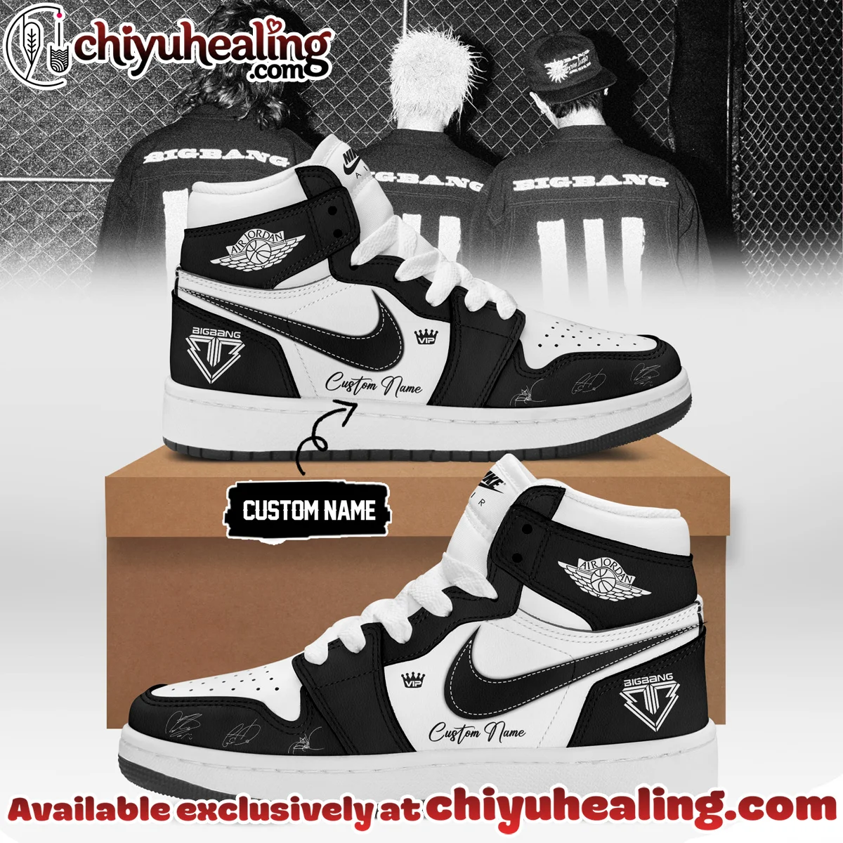 Big Bang x Air Force 1 x Air Jordan 1 Custom Air Force 1 & Jordan 1 Shoes - Variant 13