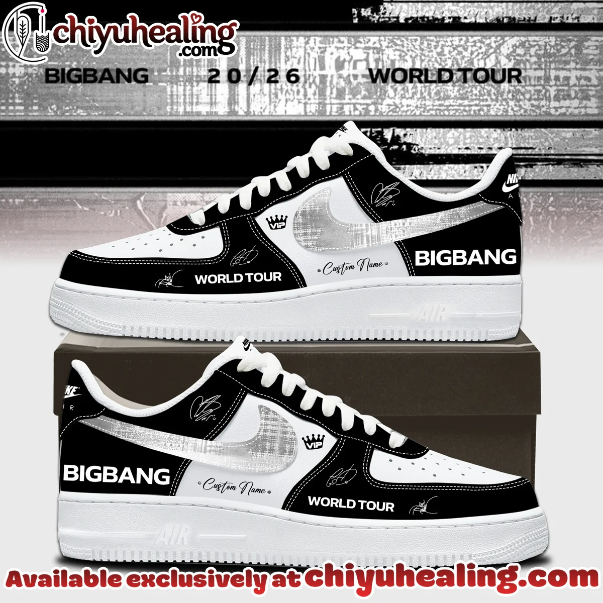 BIGBANG WORLD TOUR Custom Air Force 1 & Jordan 1 Shoes [Drop 20]