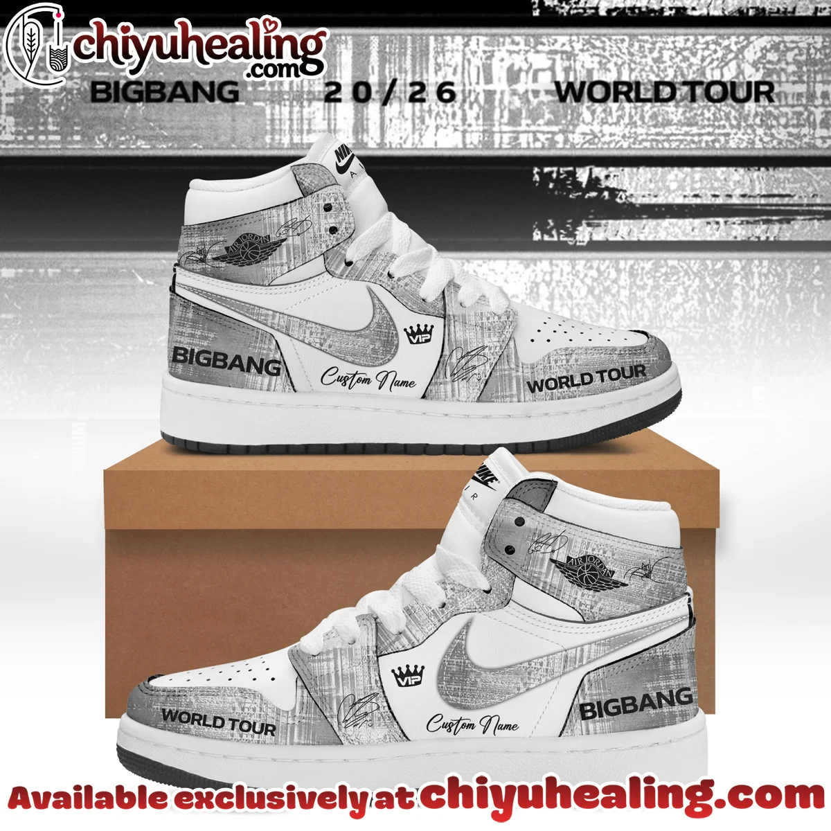 BIGBANG WORLD TOUR Custom Air Force 1 & Jordan 1 Shoes [Drop 26]