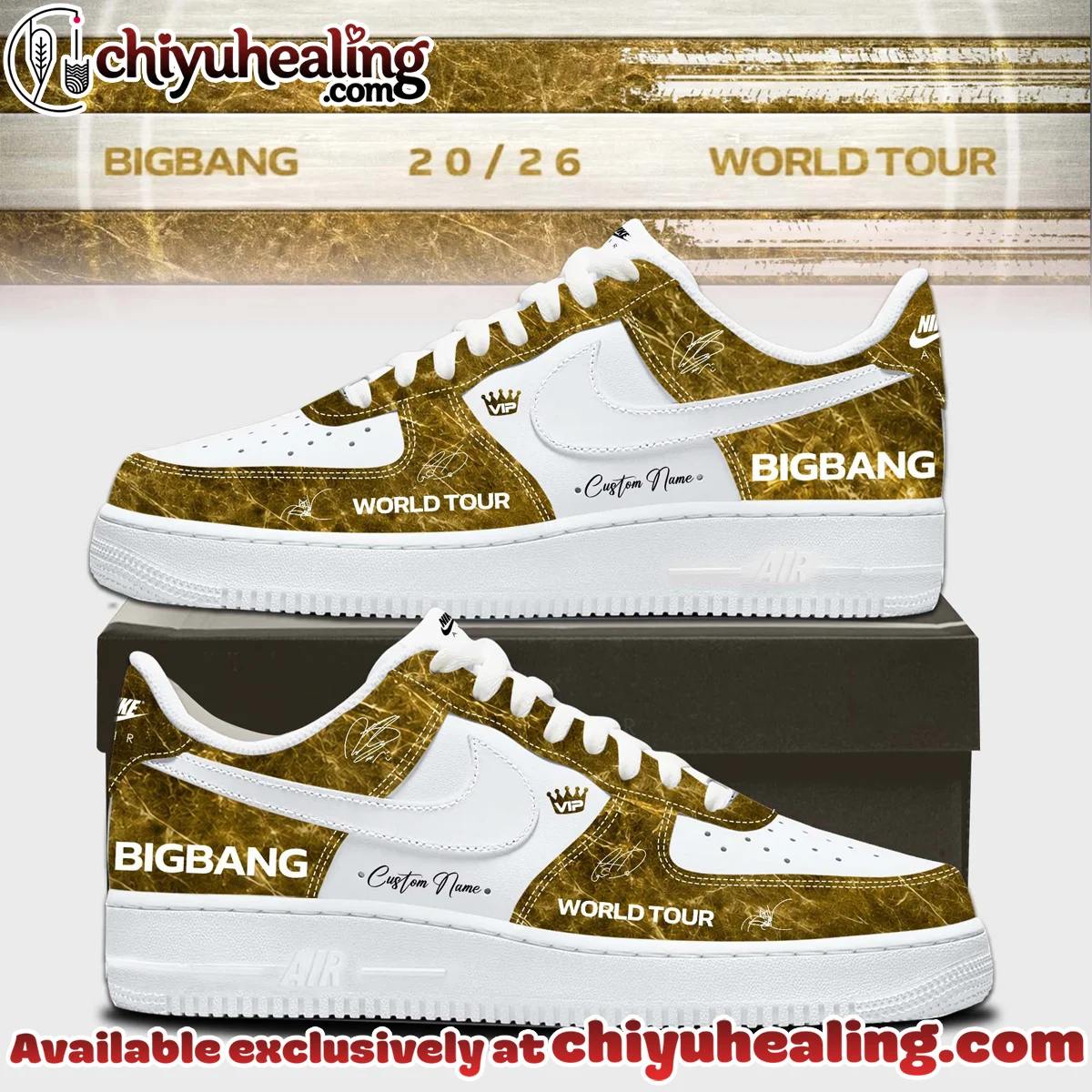 BIGBANG WORLD TOUR Custom Air Force 1 & Jordan 1 Shoes [Drop 28]