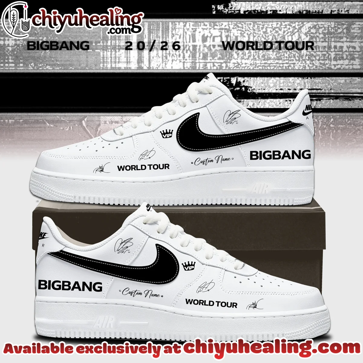 BIGBANG WORLD TOUR Custom Air Force 1 & Jordan 1 Shoes - Part 12