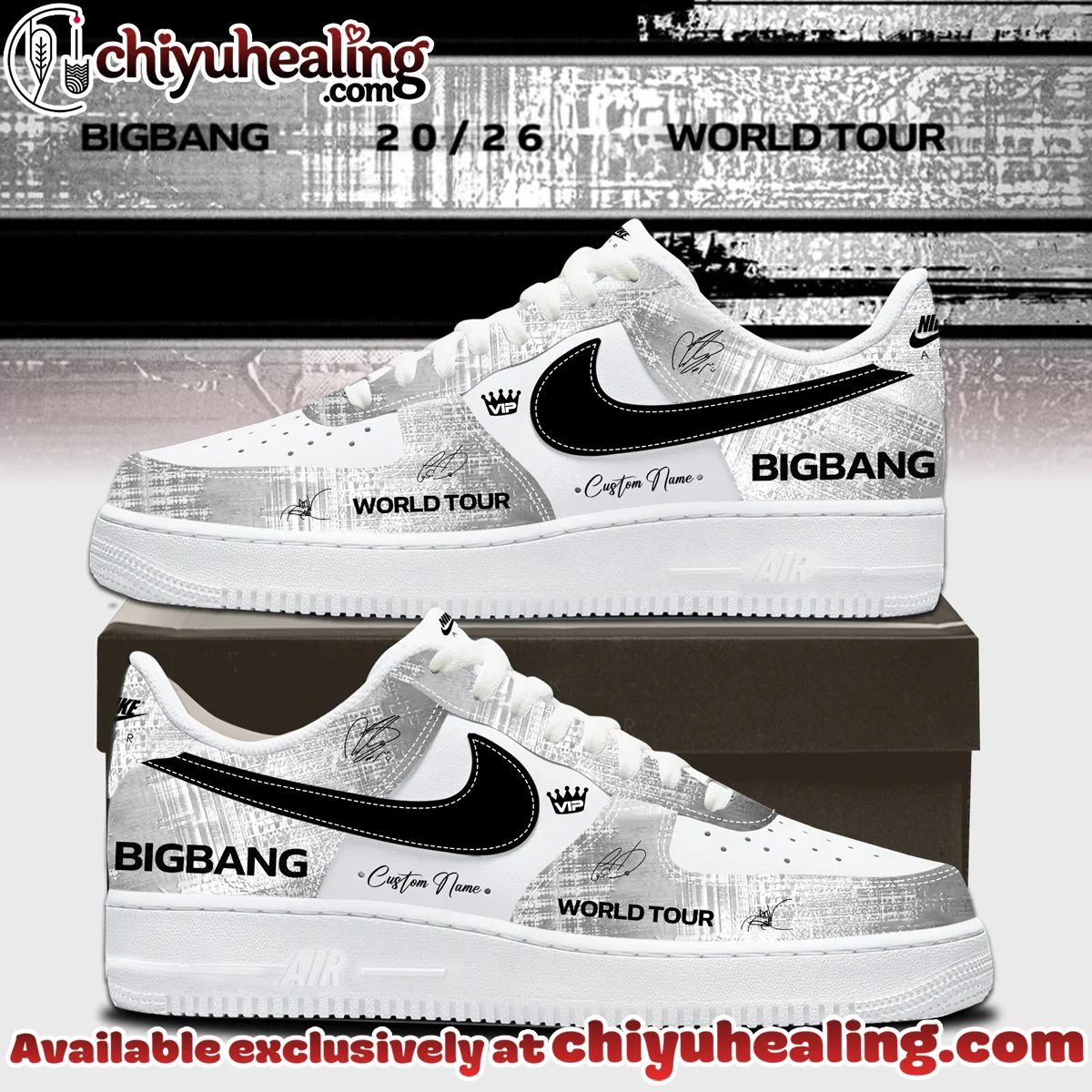 BIGBANG WORLD TOUR Custom Air Force 1 & Jordan 1 Shoes - Part 24