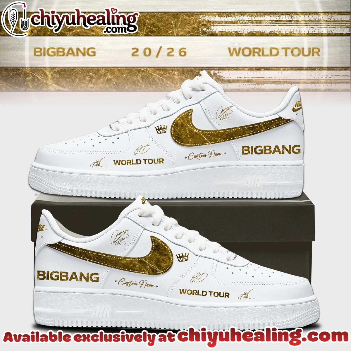 BIGBANG WORLD TOUR Custom Air Force 1 & Jordan 1 Shoes - Series 10