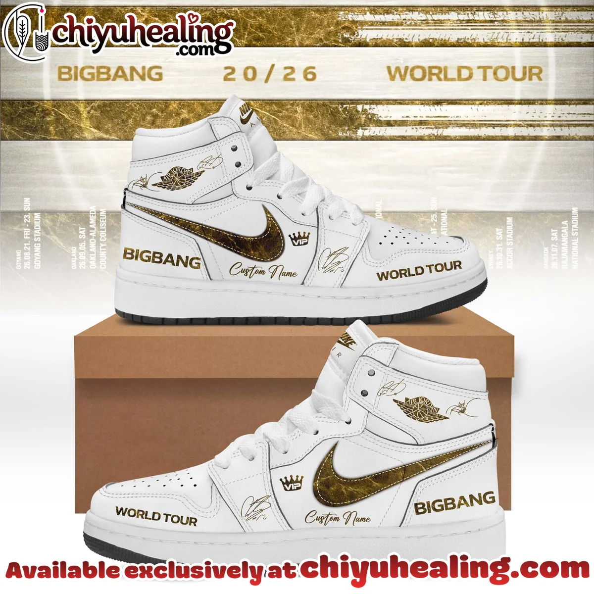 BIGBANG WORLD TOUR Custom Air Force 1 & Jordan 1 Shoes - Series 11