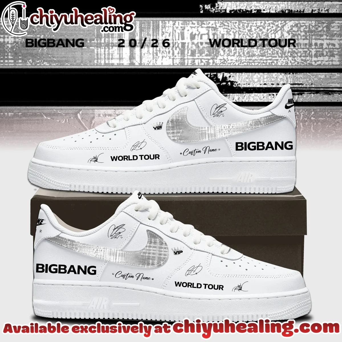 BIGBANG WORLD TOUR Custom Air Force 1 & Jordan 1 Shoes - Variant 8