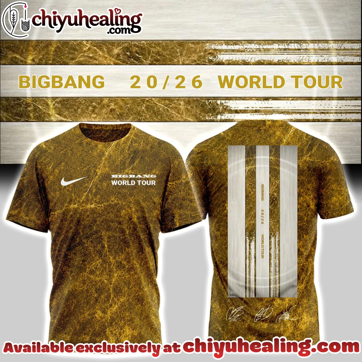 BIGBANG WORLD TOUR Signature T-Shirt & Hoodie (Design 8)