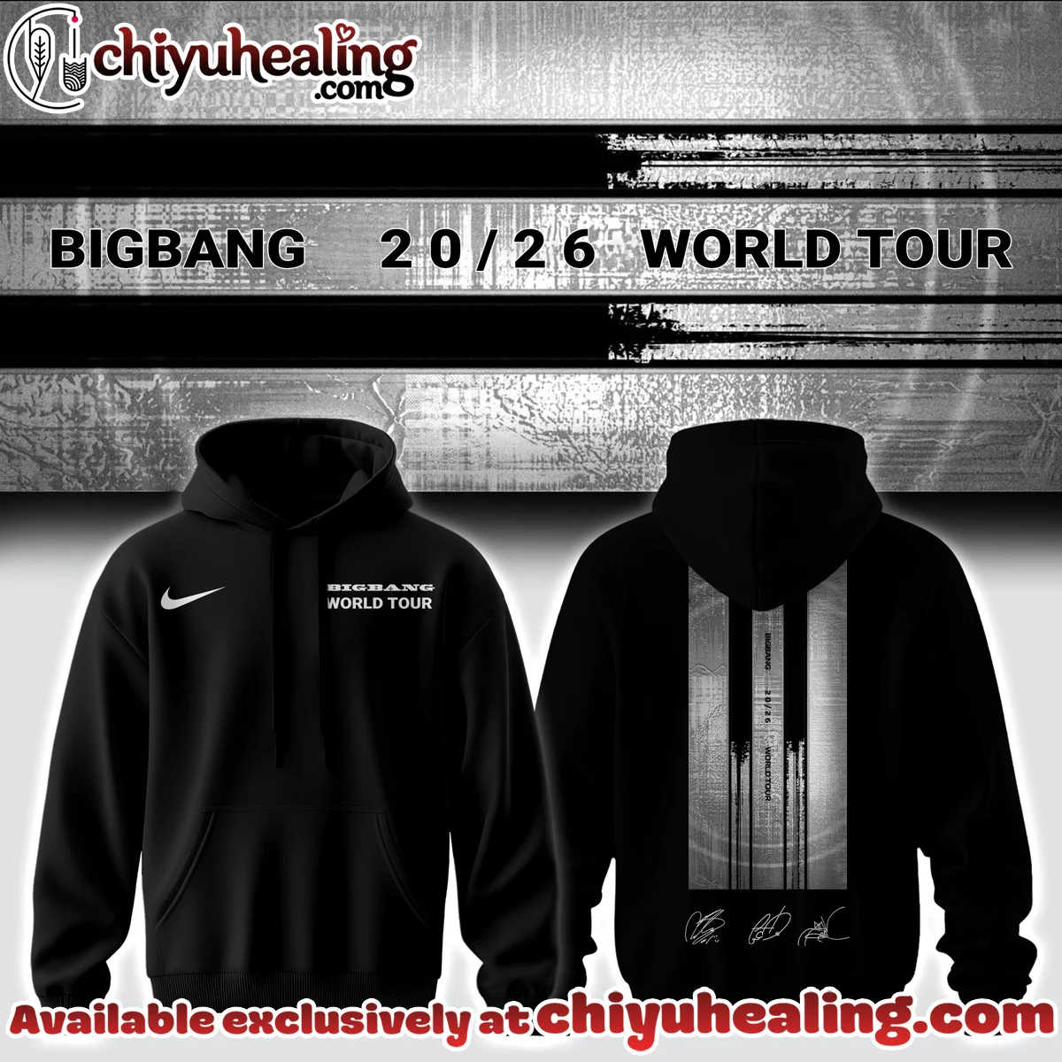 BIGBANG WORLD TOUR T-Shirt & Hoodie (Release 2)