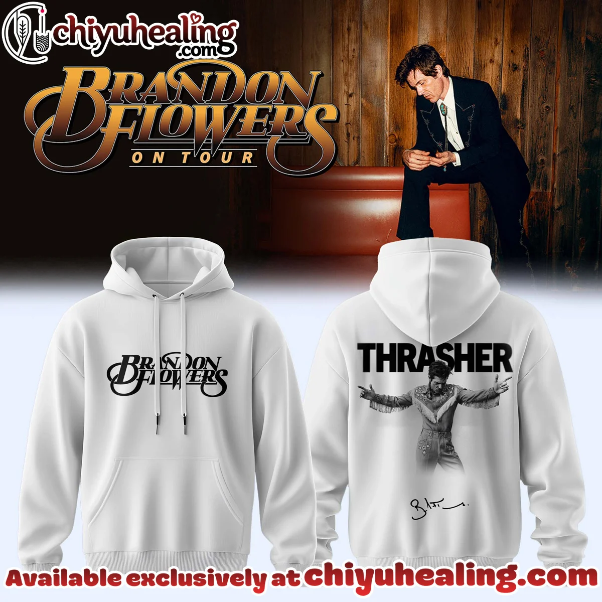 Brandon Flowers On Tour Signature Shirt & Hoodie - Part 4