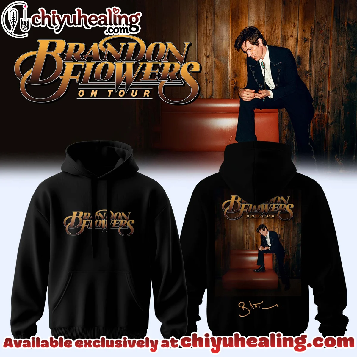 Brandon Flowers On Tour Signature Shirt & Hoodie - Variant 3