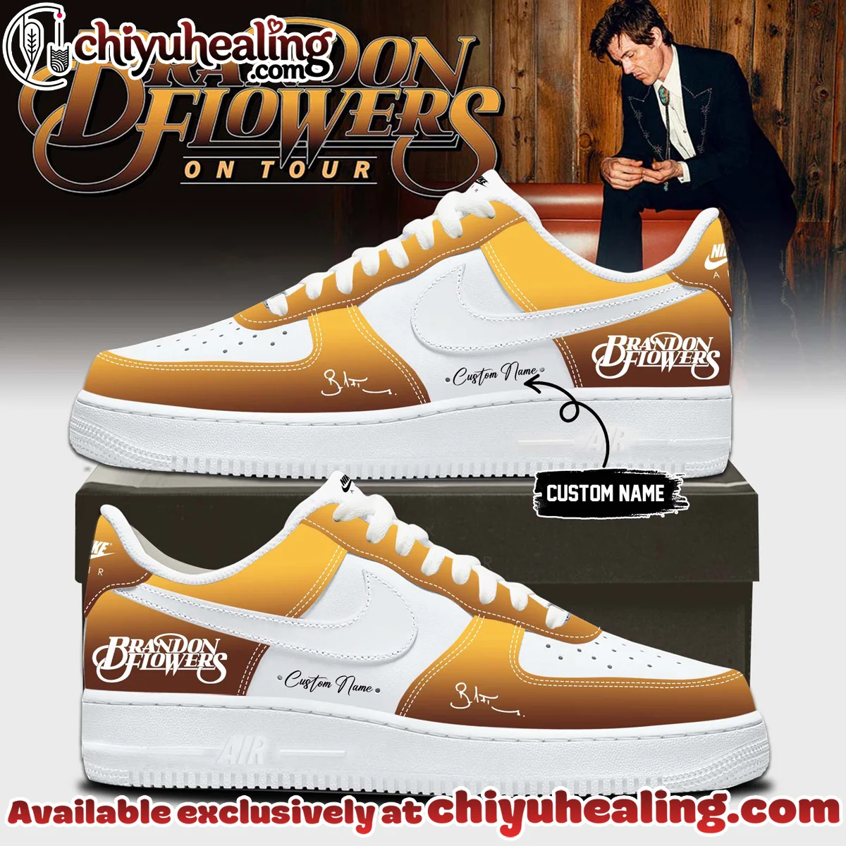 Brandon Flowers Signature Custom Air Force 1 & Jordan 1 Shoes [Batch 1]