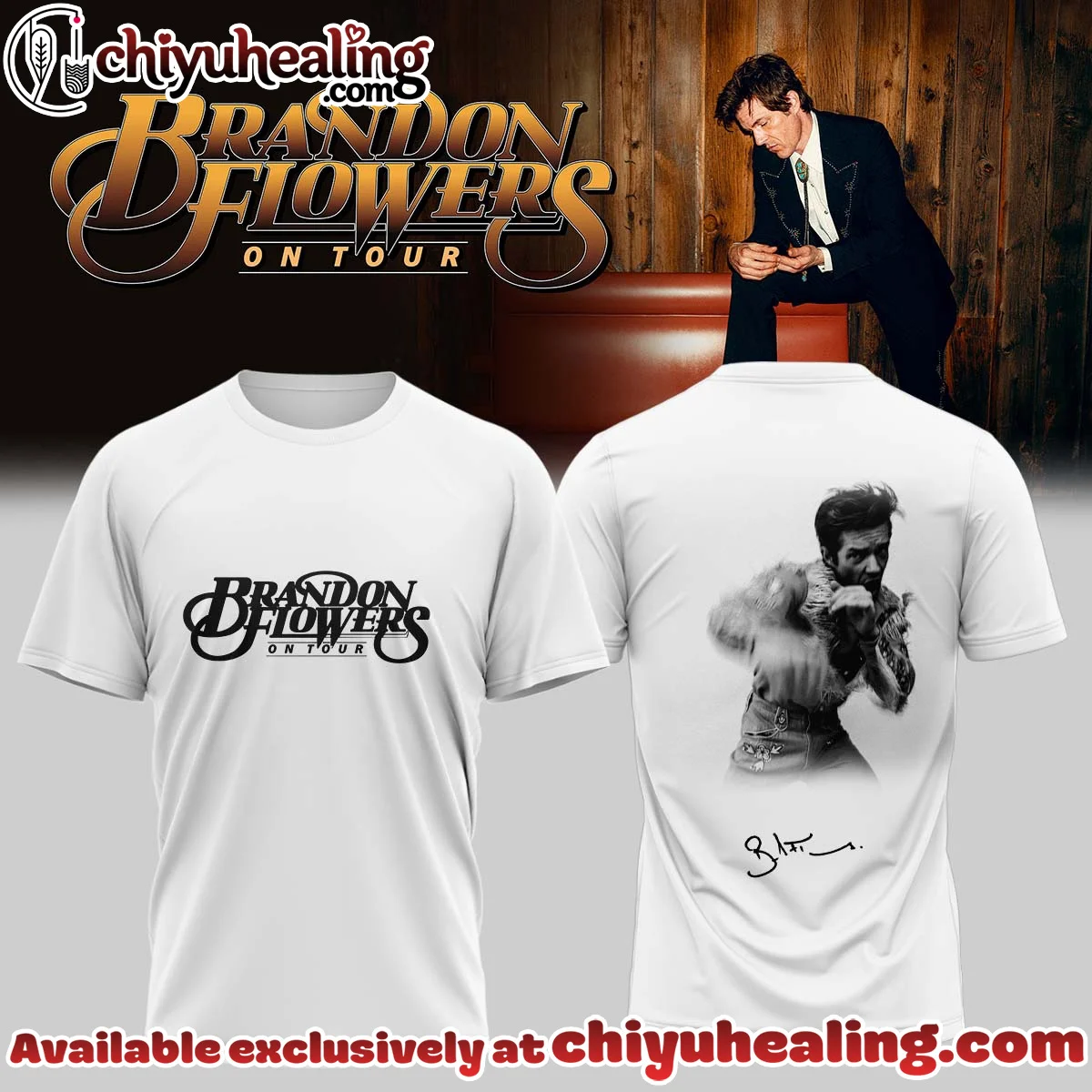 Brandon Flowers Signature Shirt & Hoodie (Design 7)