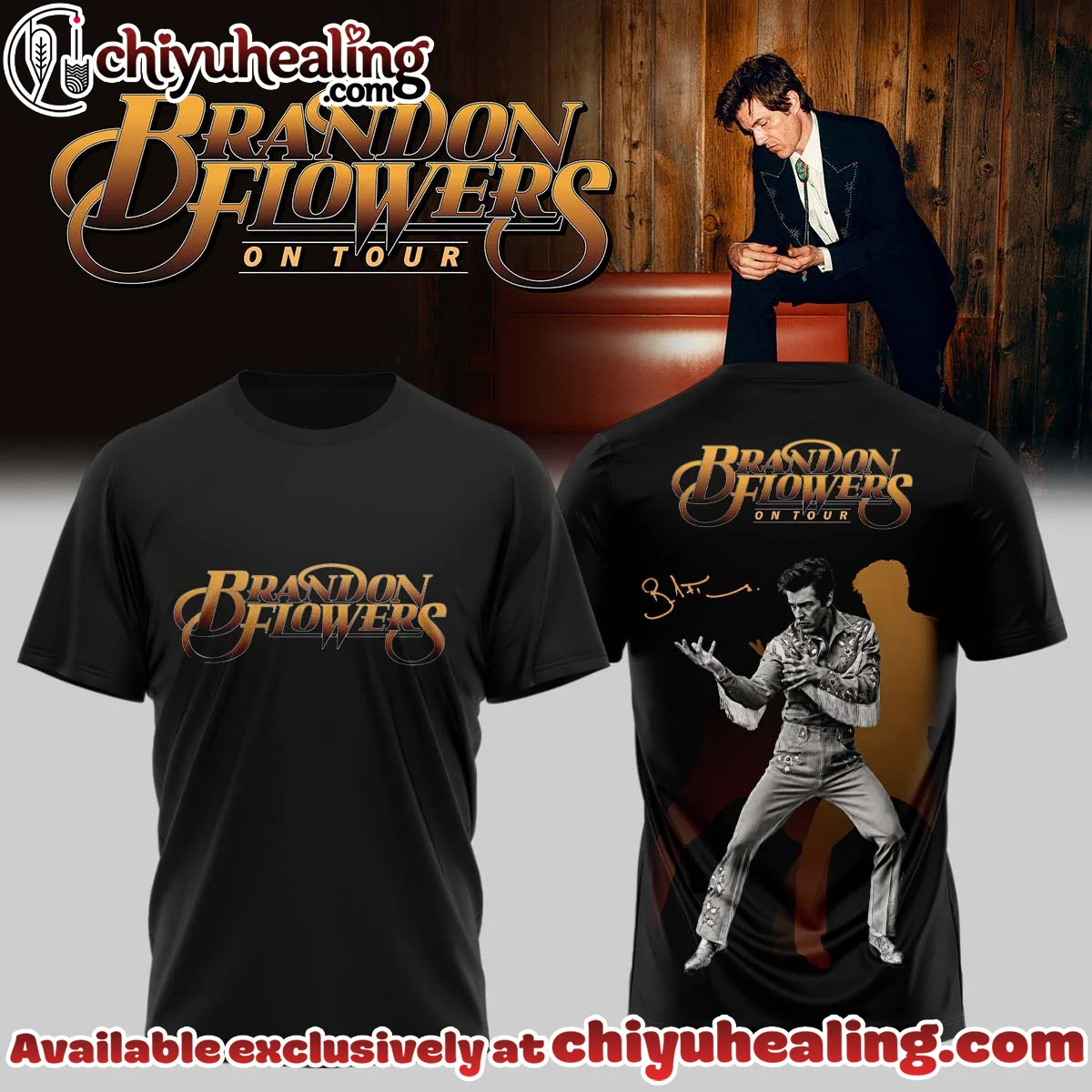 Brandon Flowers Signature T-Shirt & Hoodie (Design 9)