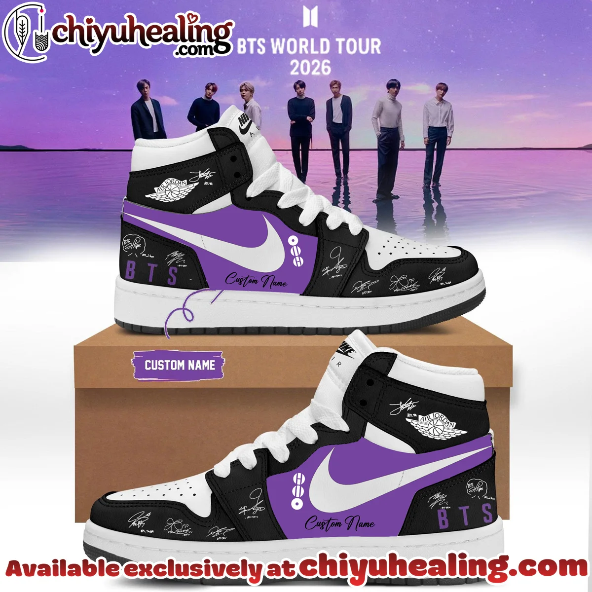 BTS Arirang Custom Air Force 1 & Jordan 1 Shoes [Drop 2]