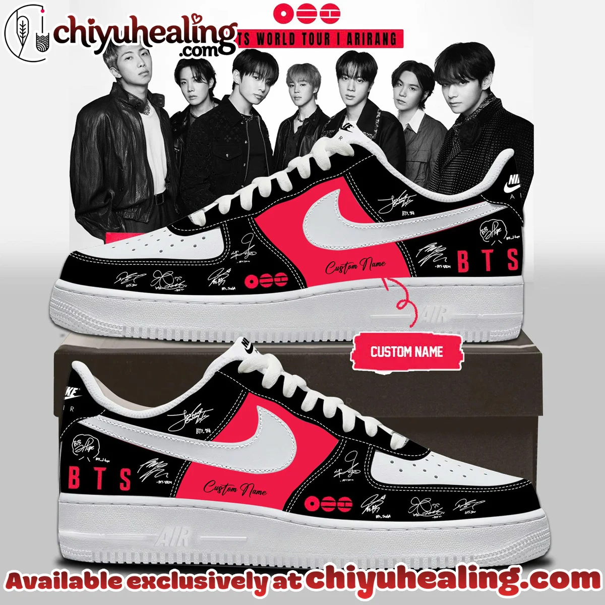 BTS Arirang Custom Air Force 1 & Jordan 1 Shoes [Drop 3]