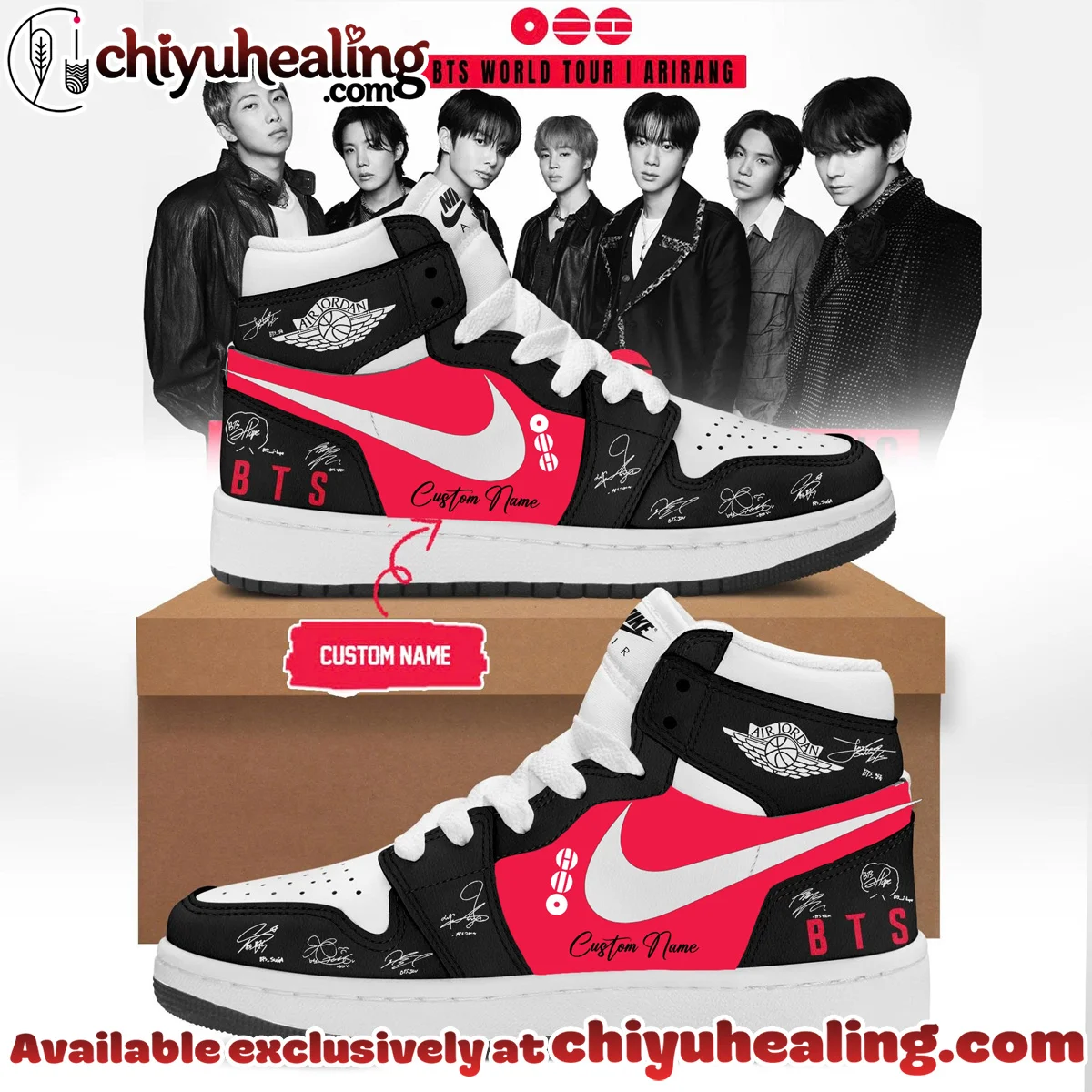 BTS Arirang Custom Air Force 1 & Jordan 1 Shoes - Variant 4
