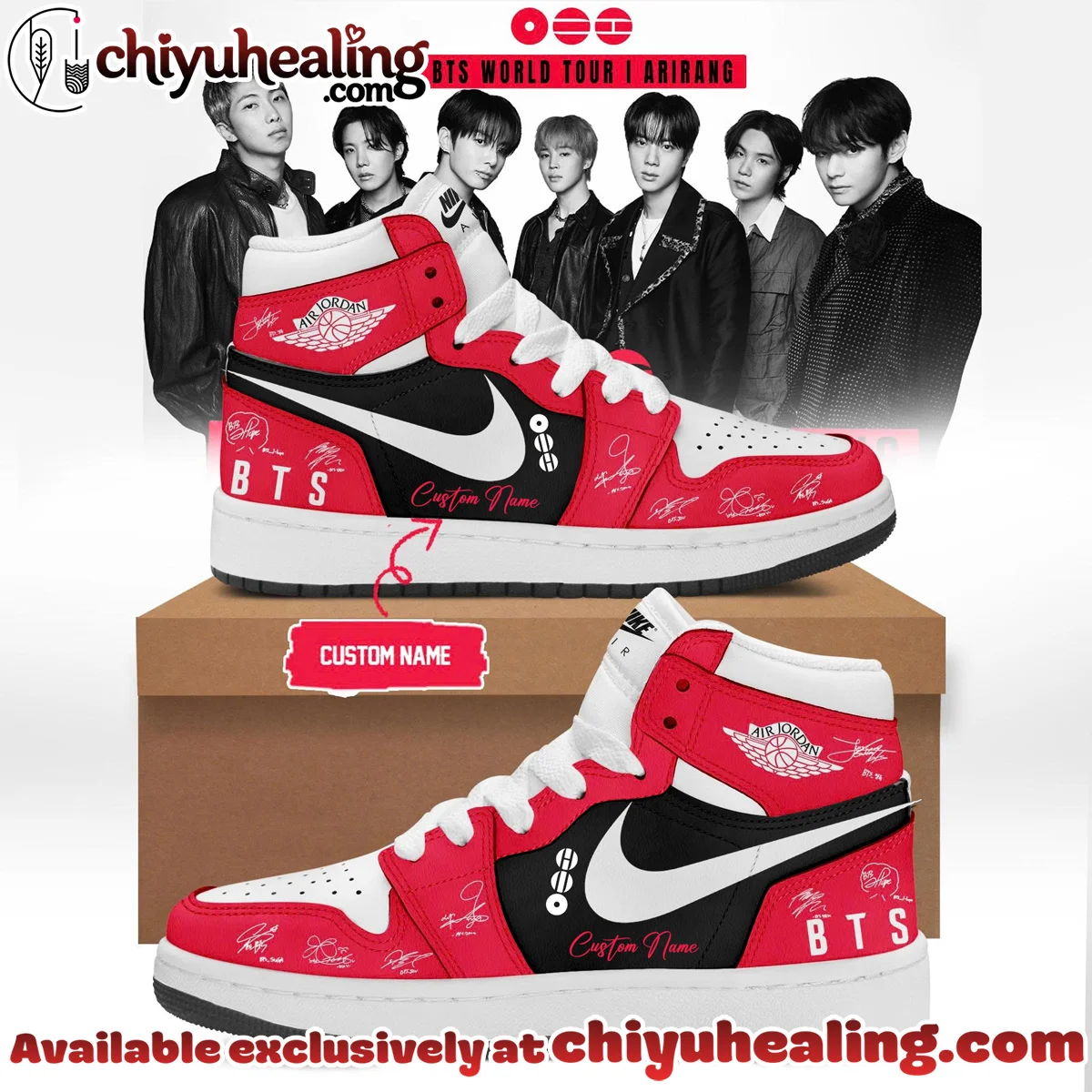 BTS Arirang Custom Air Force 1 & Jordan 1 Shoes - Variant 6