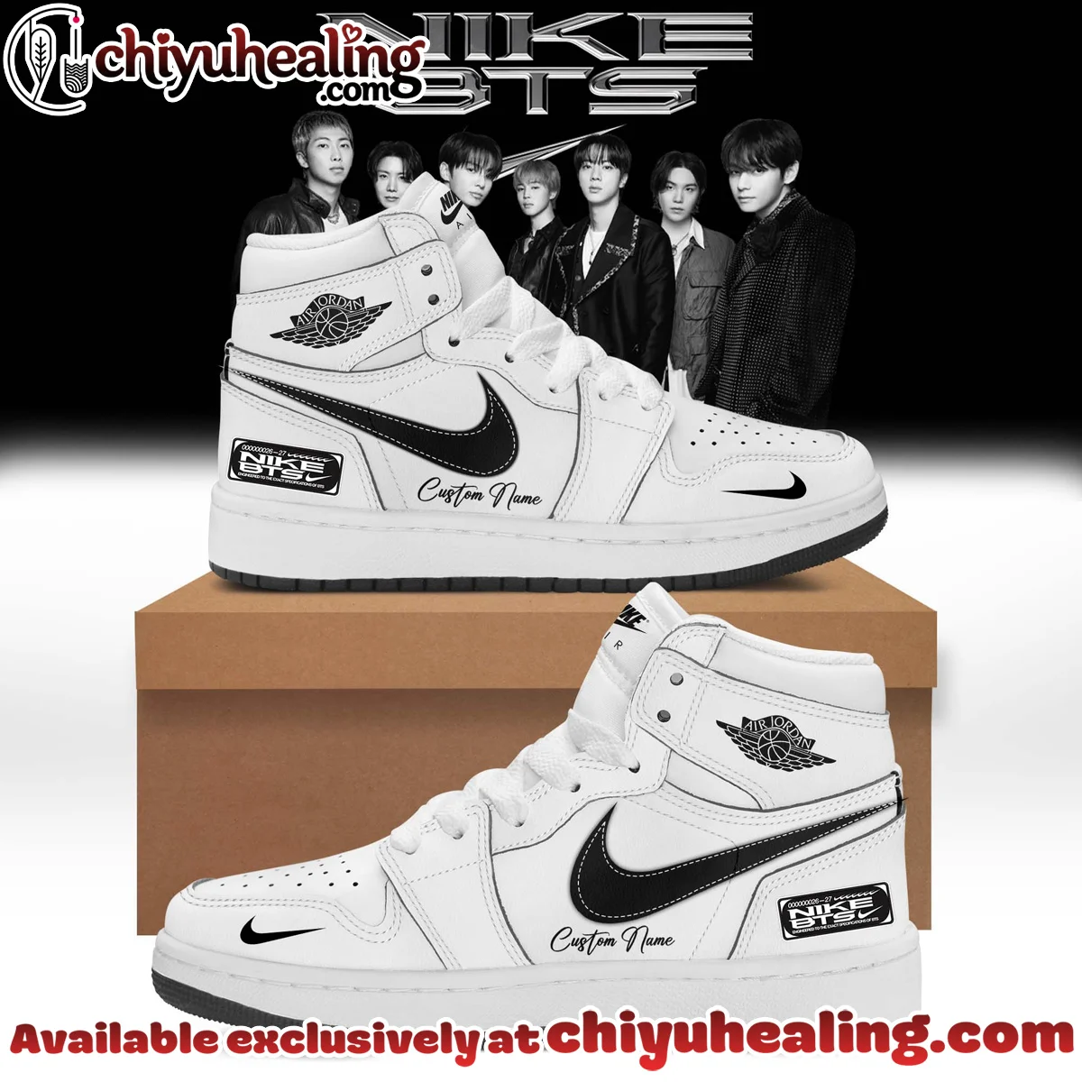 BTS Custom Air Force 1 & Jordan 1 Shoes [Batch 23]