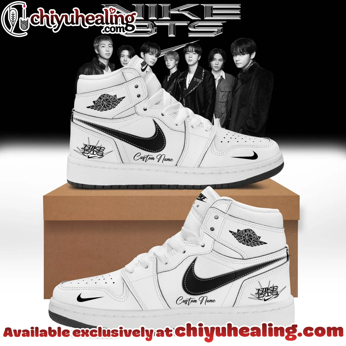 BTS Custom Air Force 1 & Jordan 1 Shoes [Drop 19]