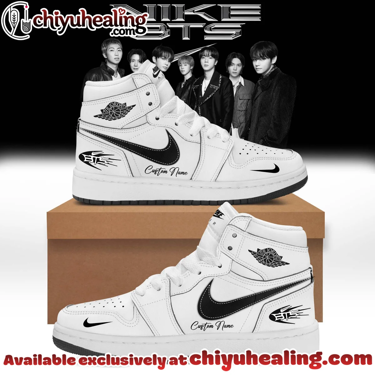 BTS Custom Air Force 1 & Jordan 1 Shoes [Drop 2]