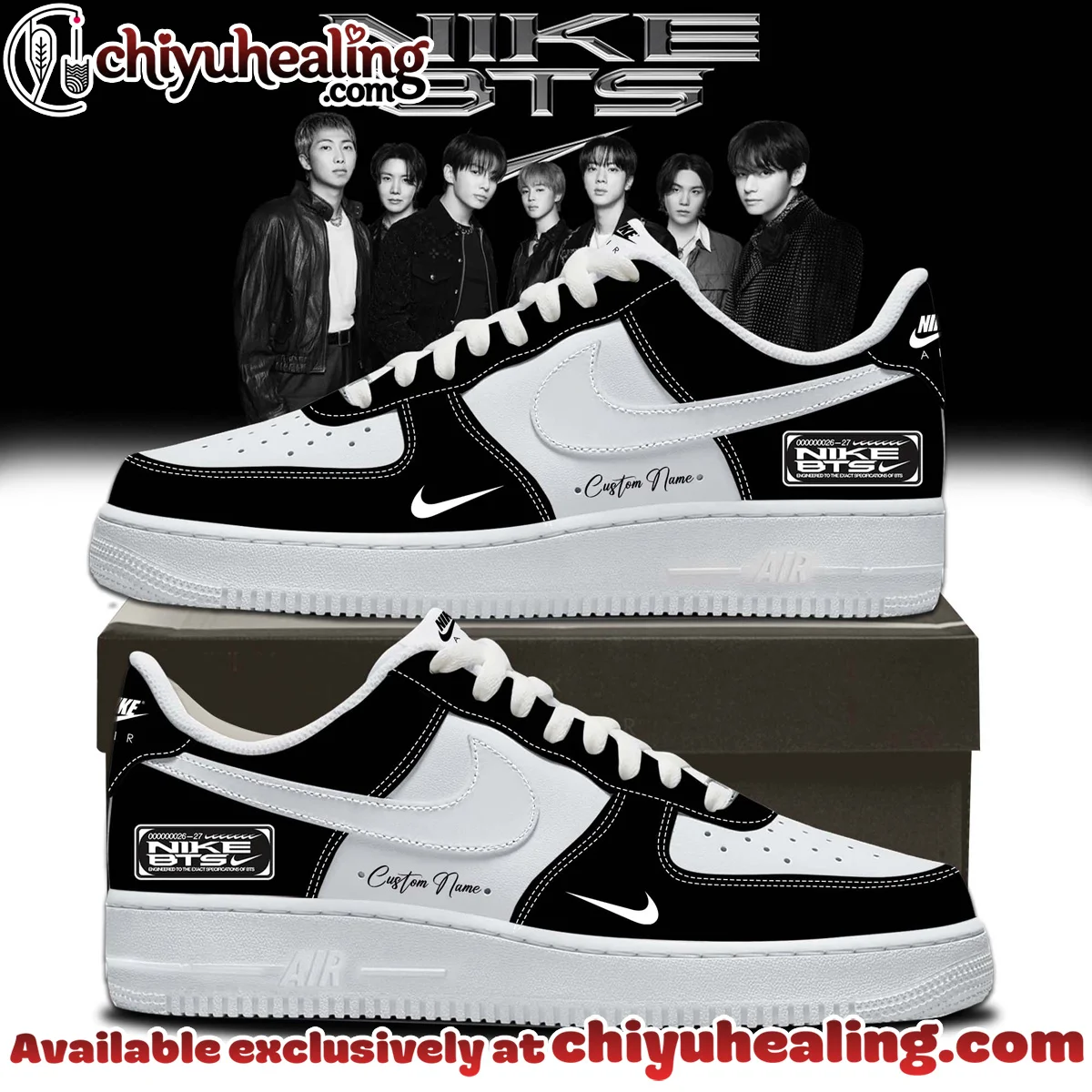 BTS Custom Air Force 1 & Jordan 1 Shoes [Drop 25]