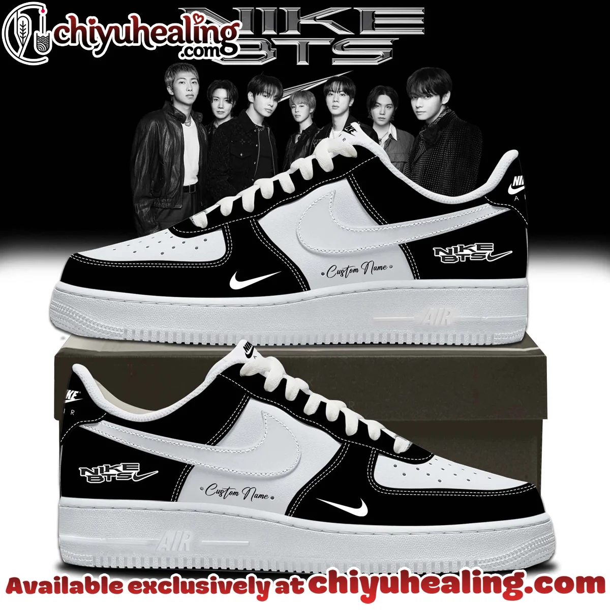 BTS Custom Air Force 1 & Jordan 1 Shoes [Drop 30]