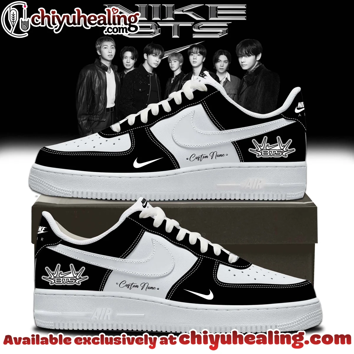 BTS Custom Air Force 1 & Jordan 1 Shoes [Drop 9]