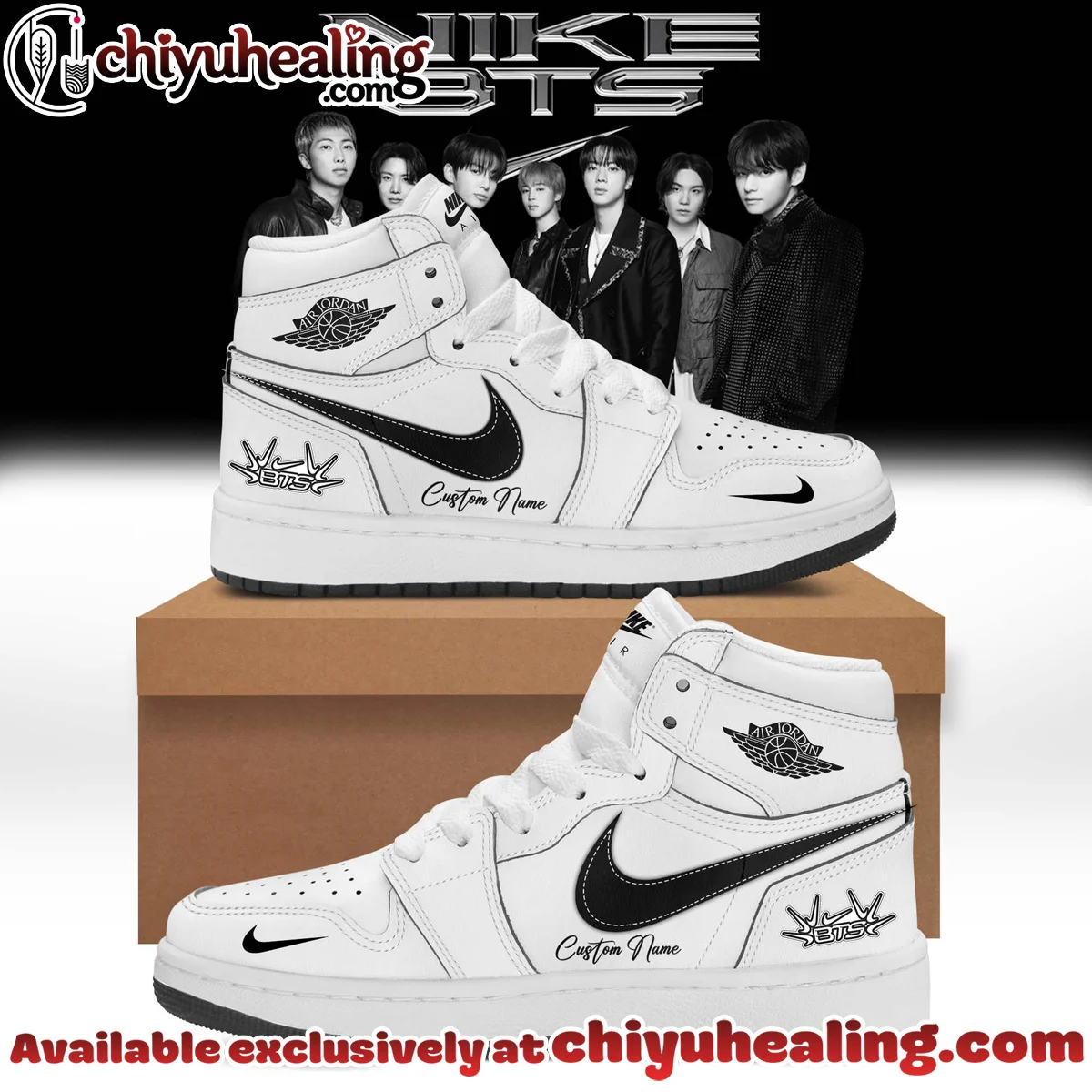 BTS Custom Air Force 1 & Jordan 1 Shoes - Part 7