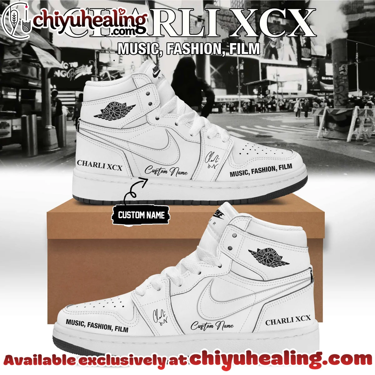 Charli XCX Custom Air Force 1 & Jordan 1 Shoes (Design 16)