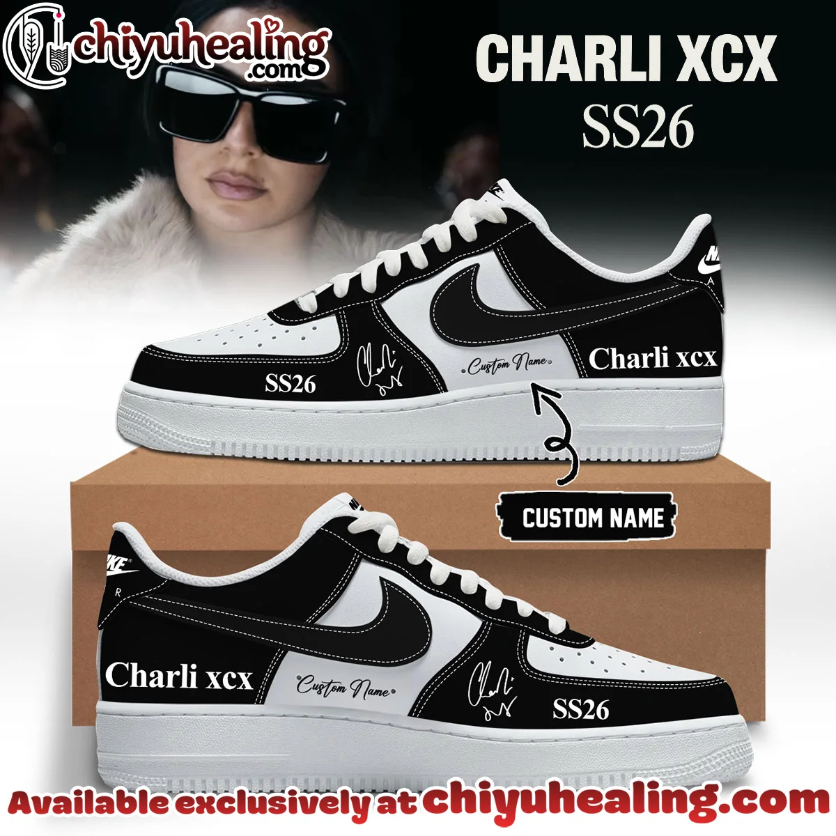Charli XCX Custom Air Force 1 & Jordan 1 Shoes [Drop 13]