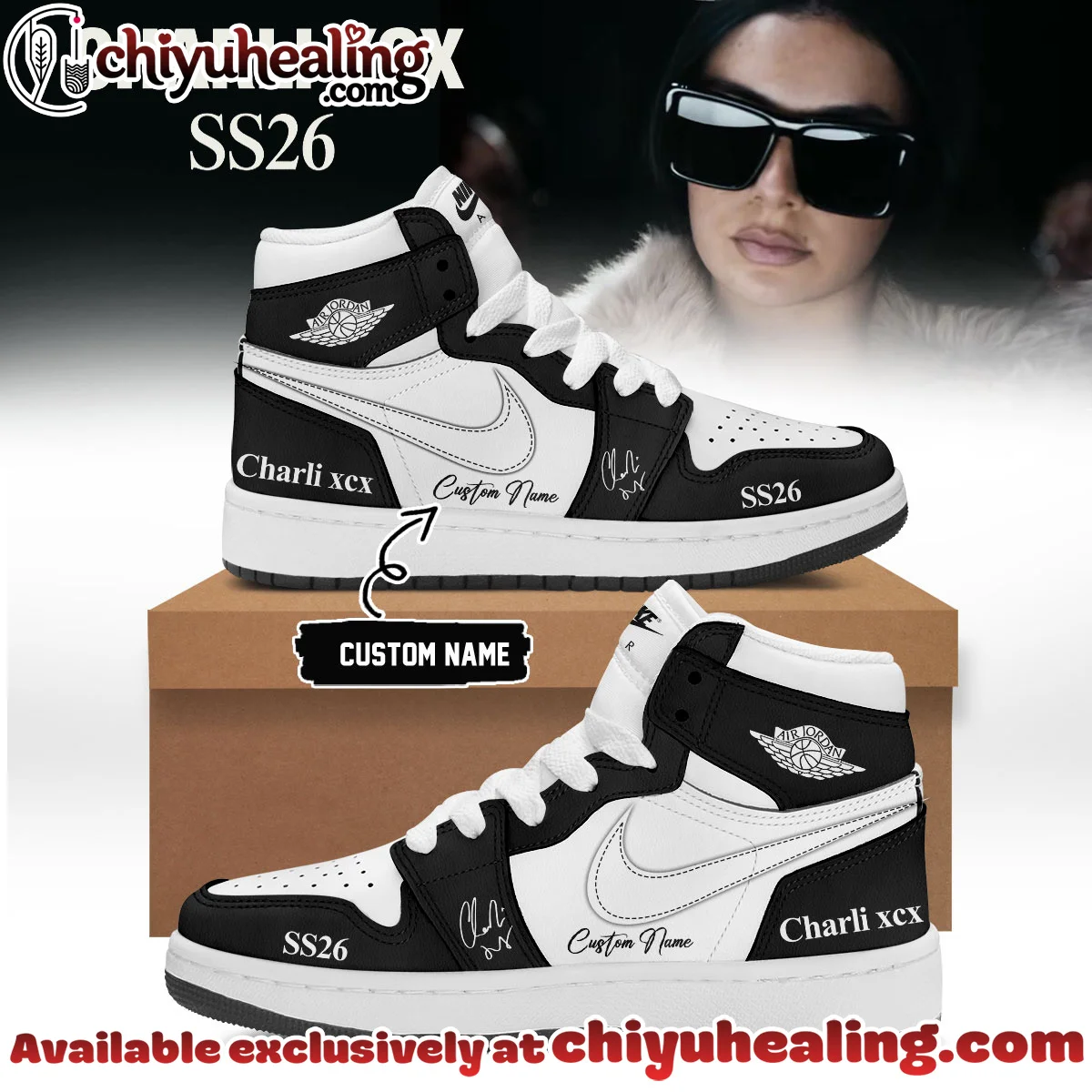 Charli XCX Custom Air Force 1 & Jordan 1 Shoes [Drop 14]