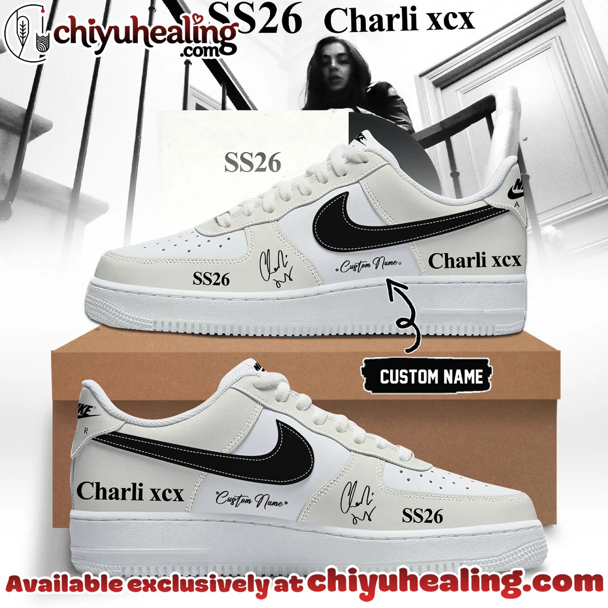 Charli XCX Custom Air Force 1 & Jordan 1 Shoes [Drop 4]