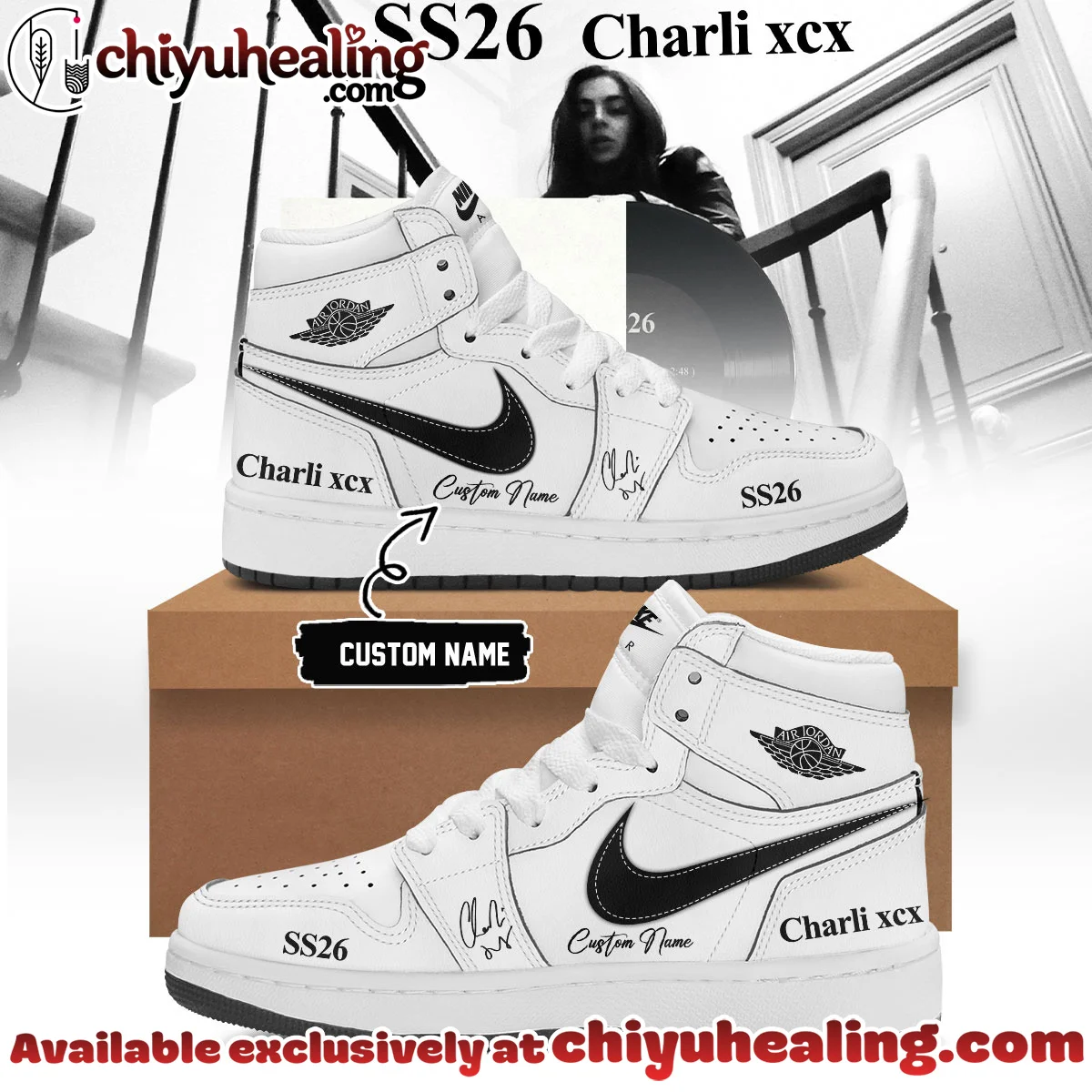 Charli XCX Custom Air Force 1 & Jordan 1 Shoes - Part 10
