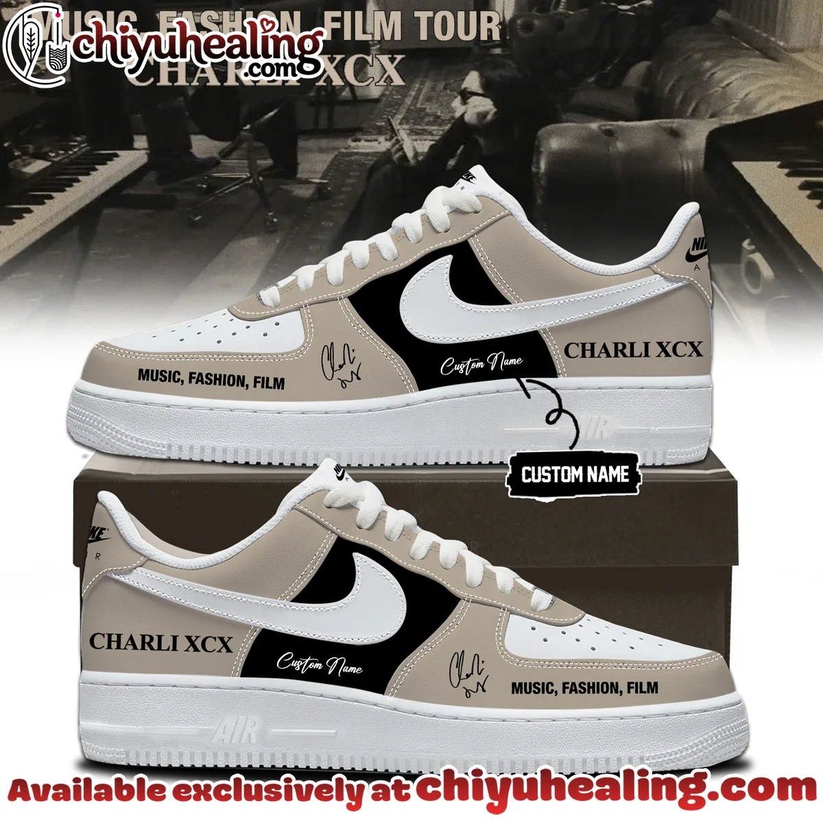 Charli XCX Custom Air Force 1 & Jordan 1 Shoes - Part 13