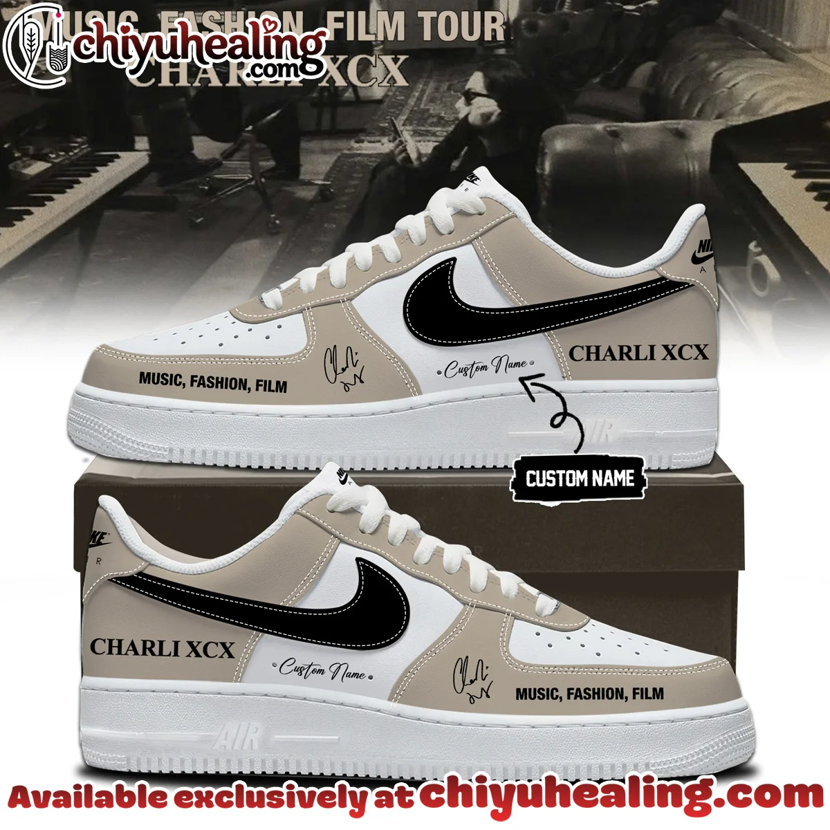 Charli XCX Custom Air Force 1 & Jordan 1 Shoes - Part 7