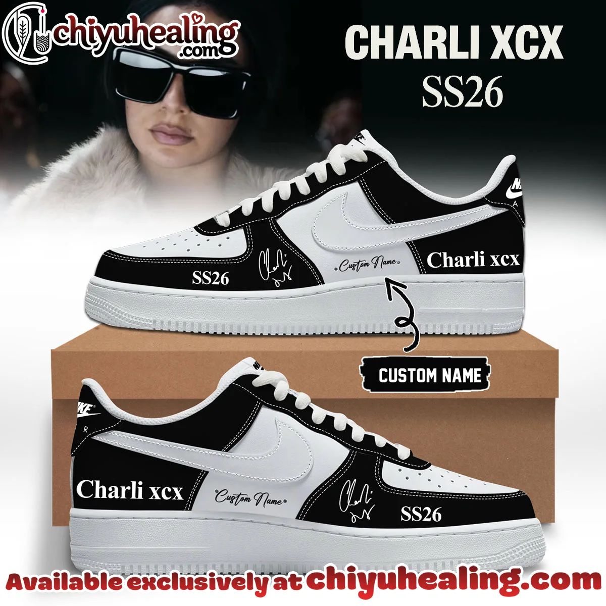 Charli XCX Custom Air Force 1 & Jordan 1 Shoes (Release 2)