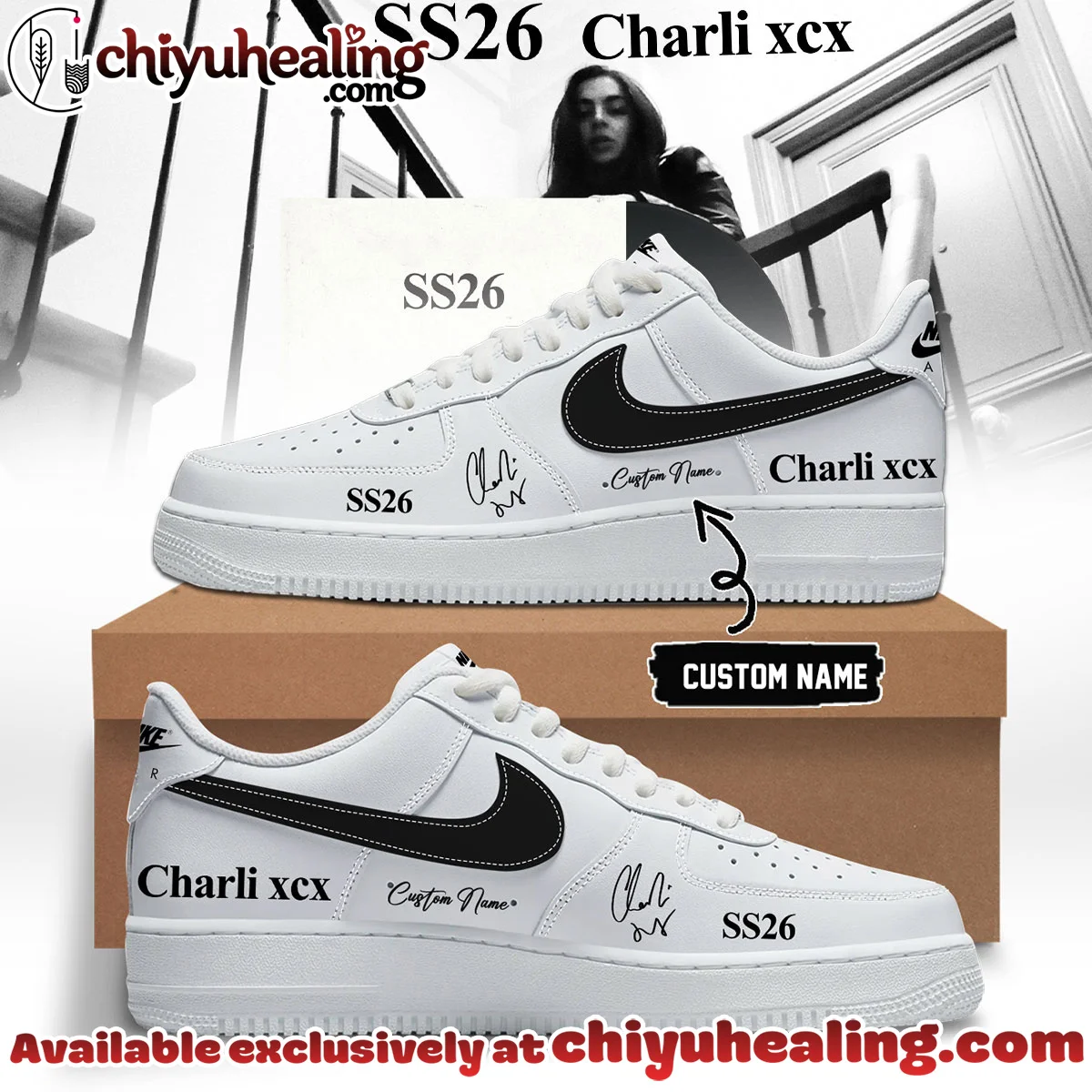 Charli XCX Custom Air Force 1 & Jordan 1 Shoes (Release 9)