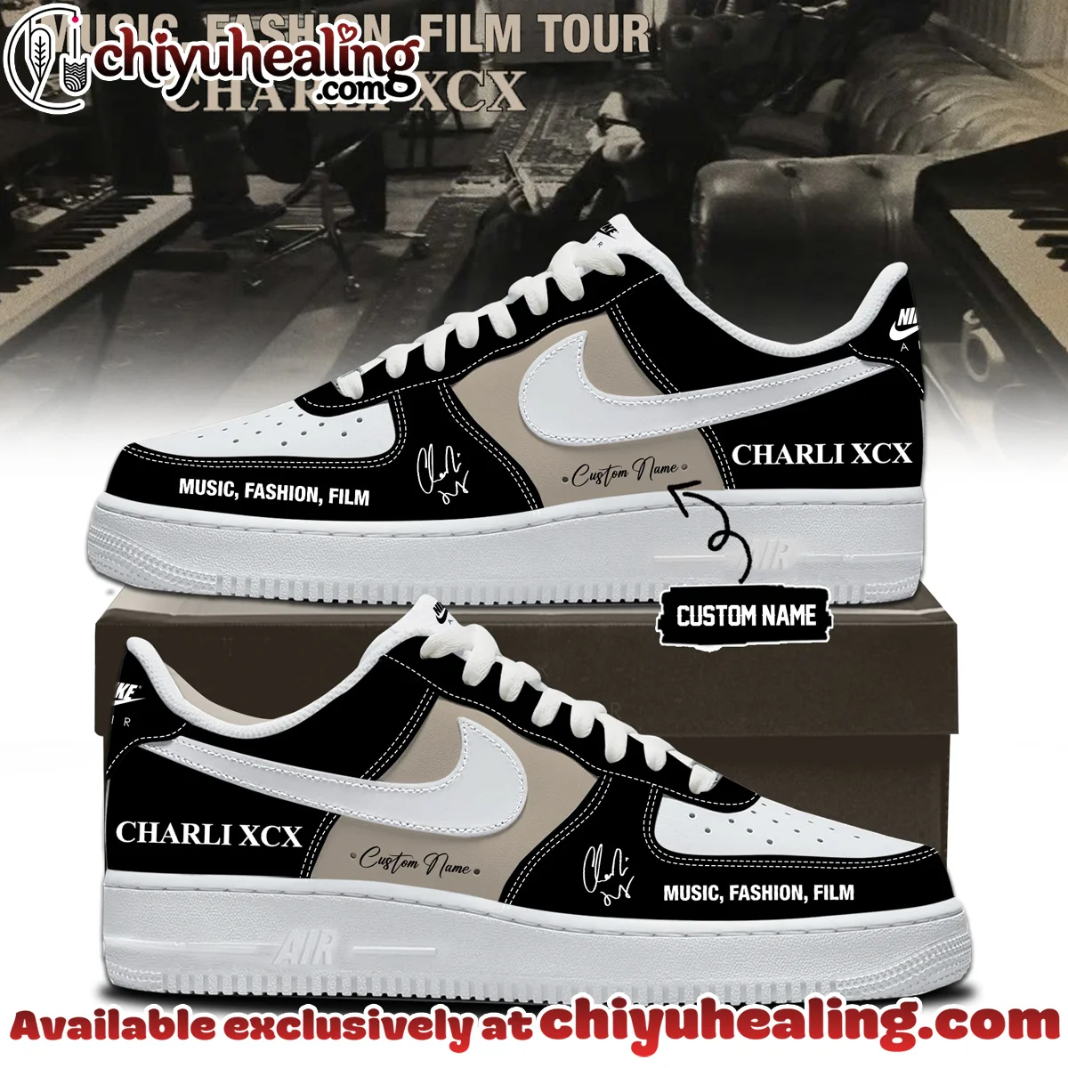 Charli XCX Custom Air Force 1 & Jordan 1 Shoes (Style 10)