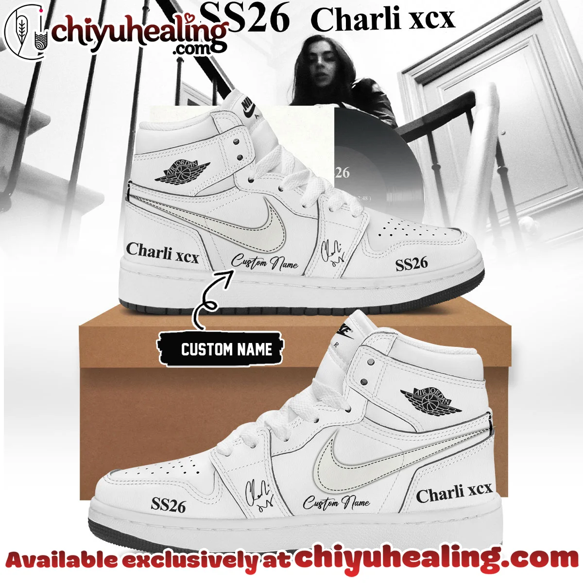Charli XCX Custom Air Force 1 & Jordan 1 Shoes - Variant 12