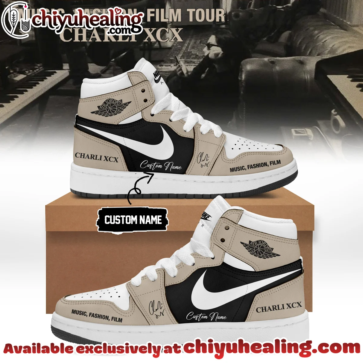 Charli XCX Custom Air Force 1 & Jordan 1 Shoes - Variant 12