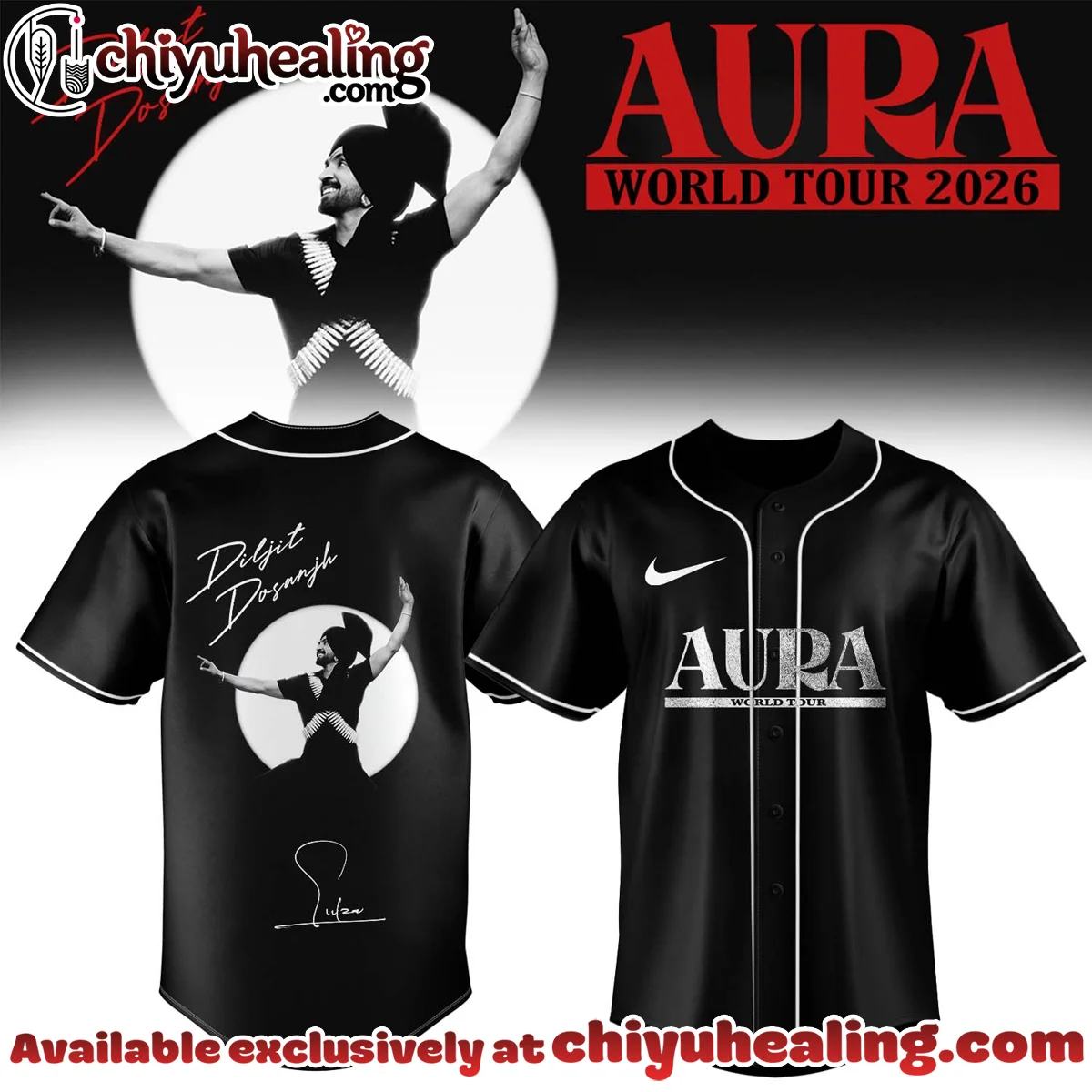 Diljit Dosanjh AURA World Tour Baseball Jersey [Batch 4]