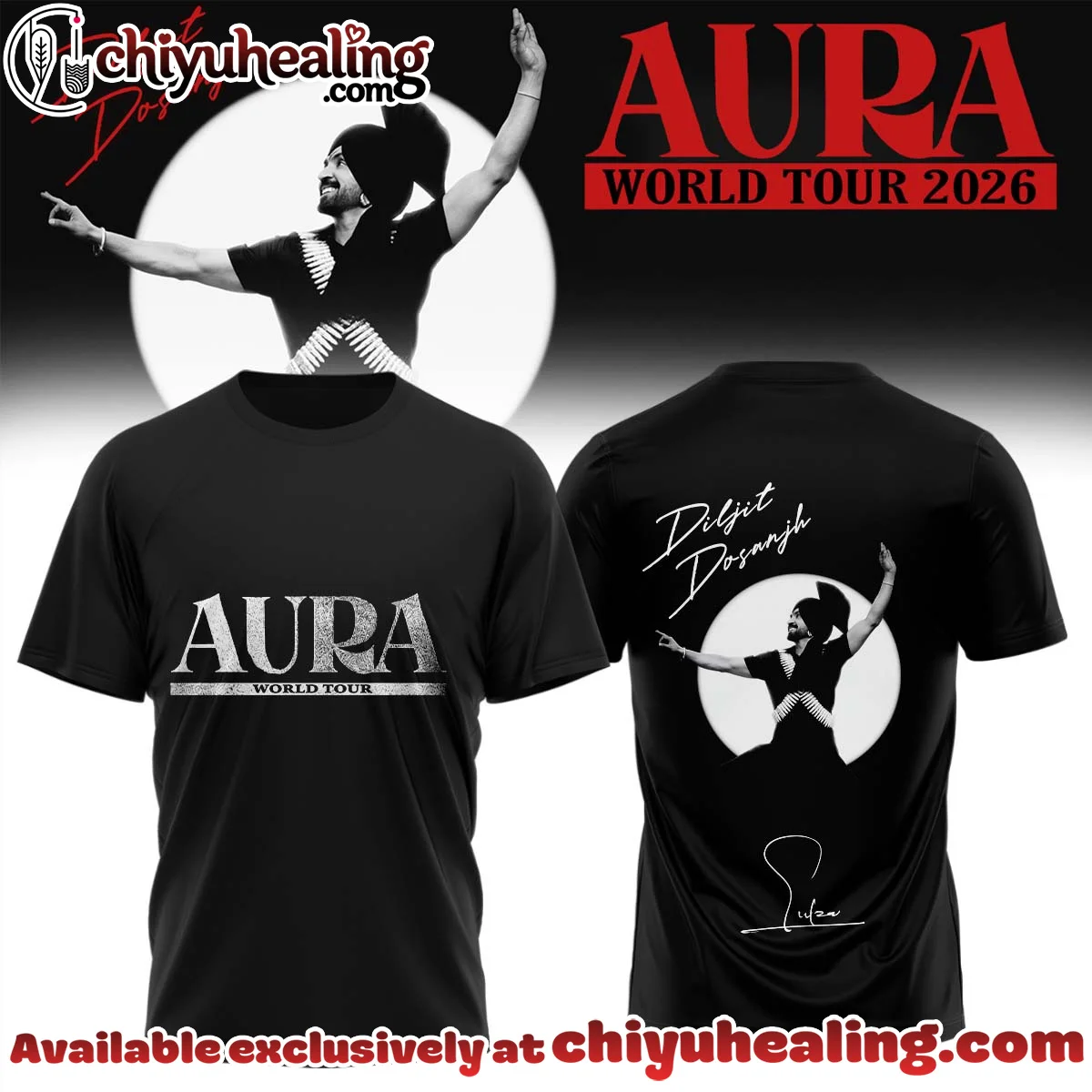Diljit Dosanjh AURA World Tour T-Shirt & Hoodie - Part 17