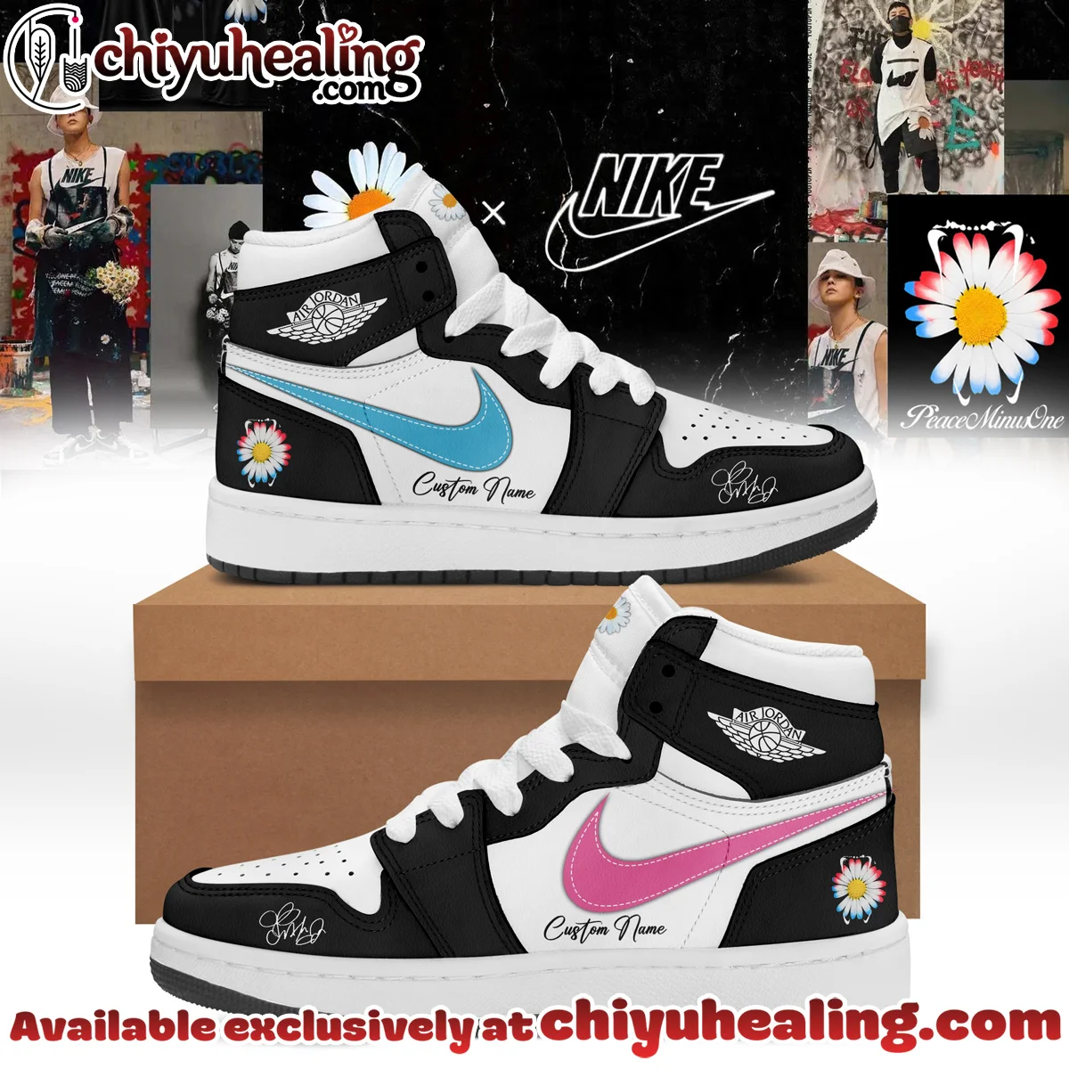 G-Dragon PEACEMINUSONE x N Air Force 1 x Air Jordan 1 Custom Air Force 1 & Jordan 1 Shoes (Release 2) G-Dragon PEACEMINUSONE x N Air Force 1 x Air Jordan 1 Custom Air Force 1 & Jordan 1 Shoes (Release 2)