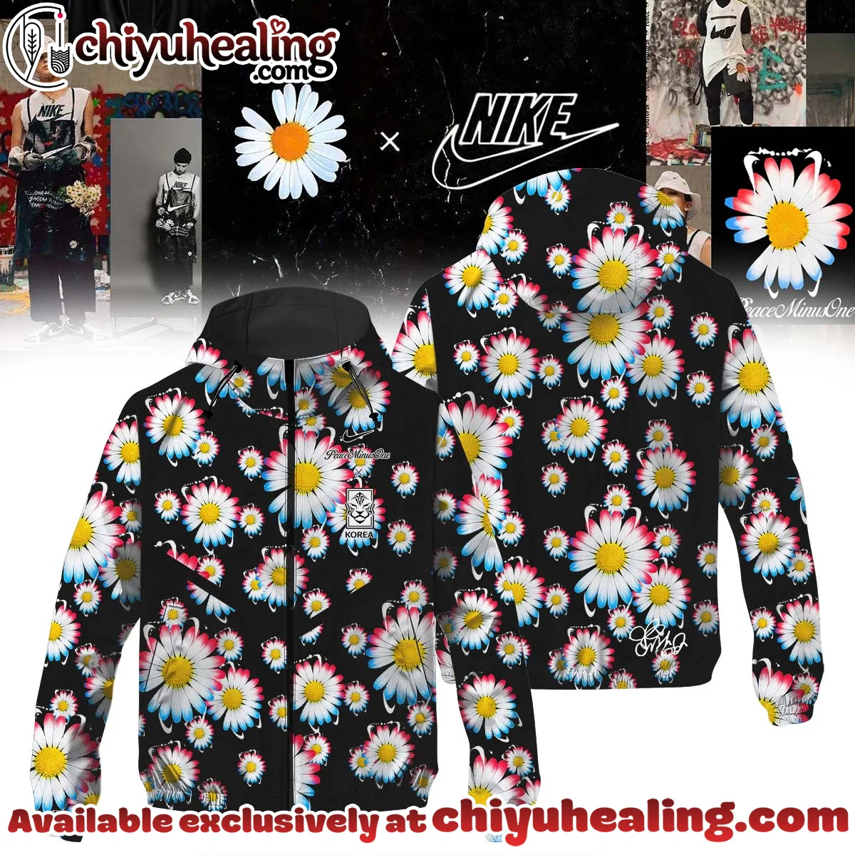 G-Dragon PEACEMINUSONE x N Windbreaker Jacket (Design 2)