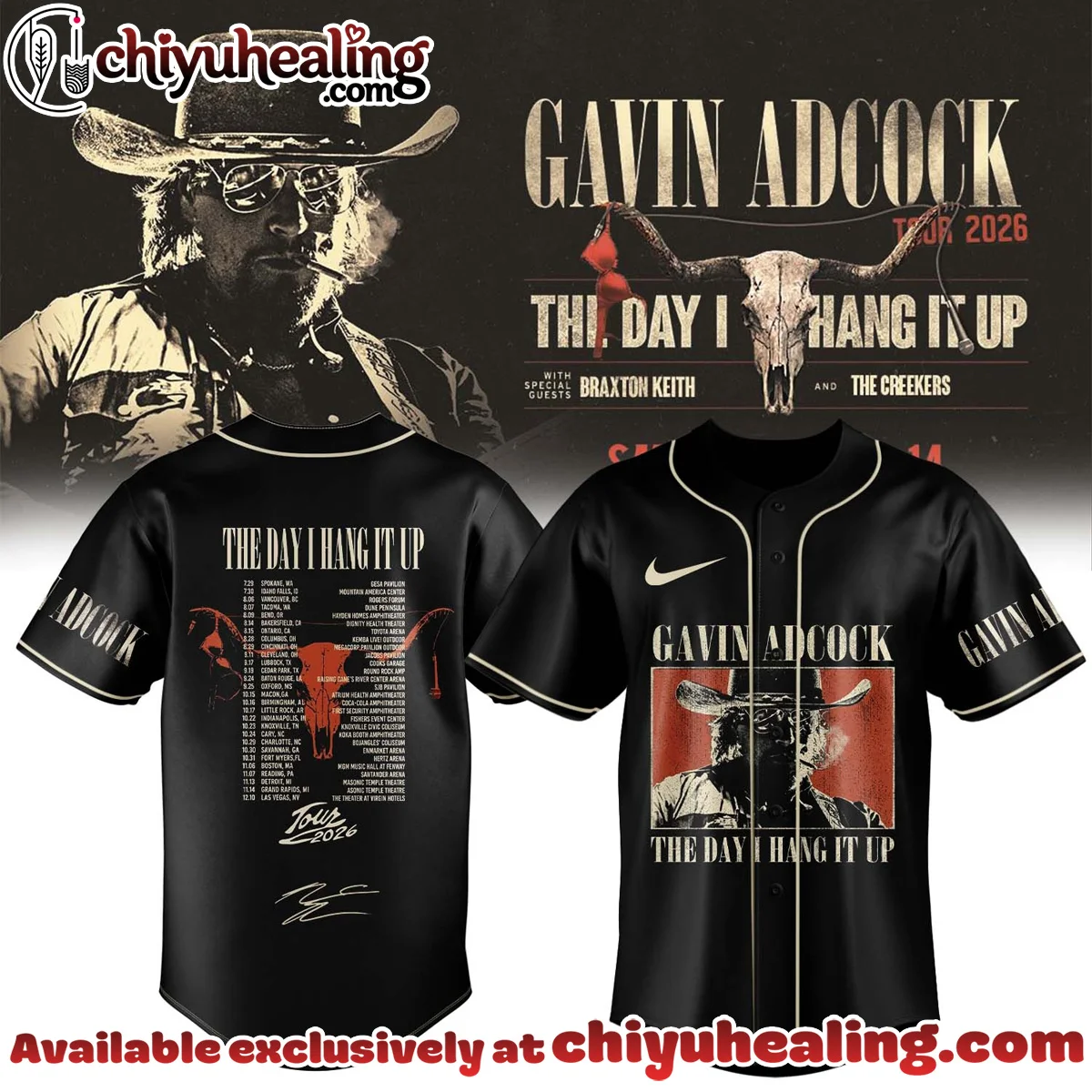 Gavin Adcock The Day I Hang It Up Tour Signature Jersey (Style 6)