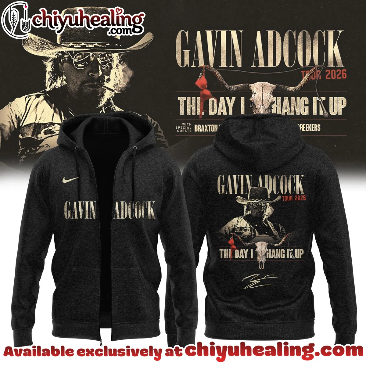 Gavin Adcock The Day I Hang It Up Tour Signature Shirt & Hoodie (Design 13)