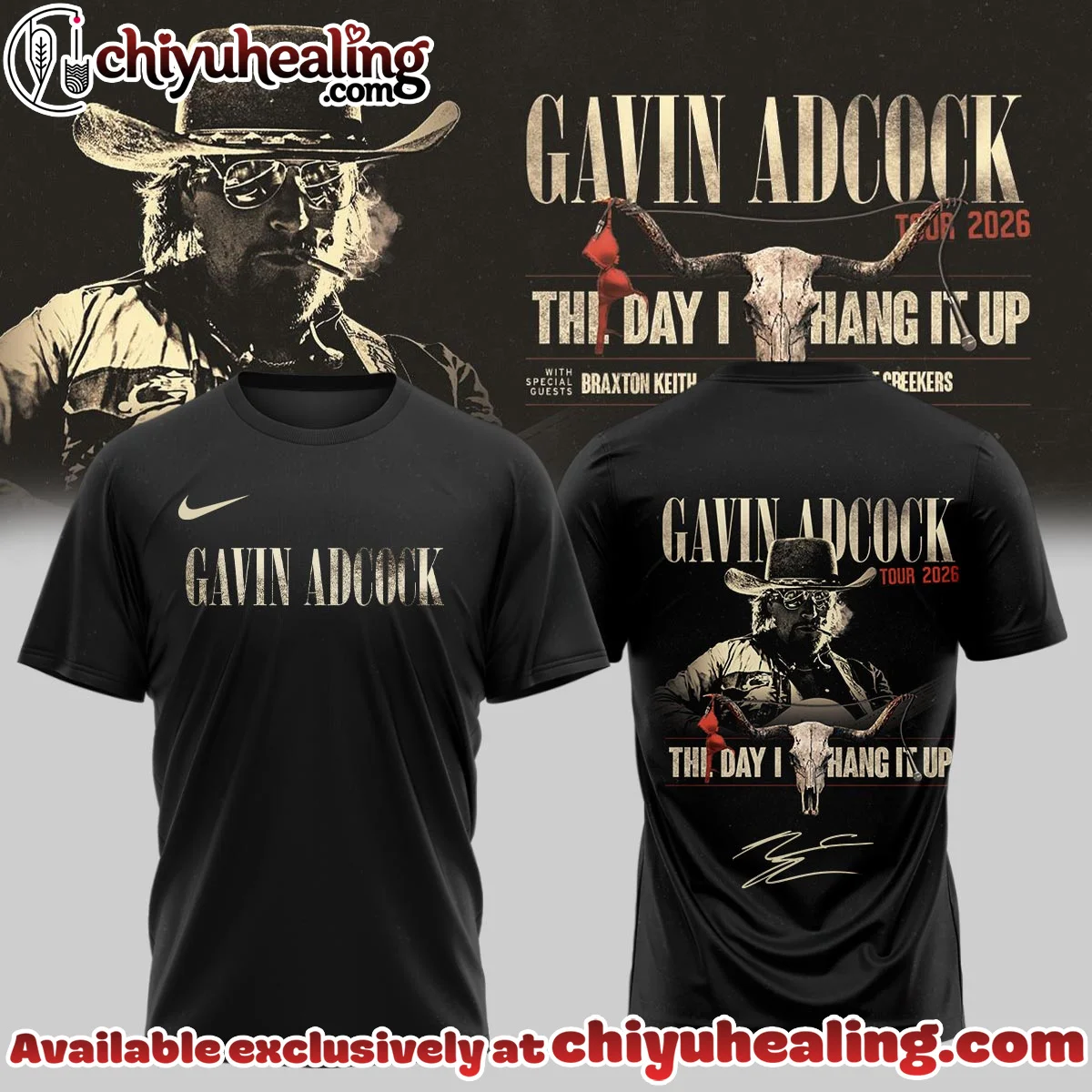 Gavin Adcock The Day I Hang It Up Tour Signature Shirt & Hoodie - Variant 19