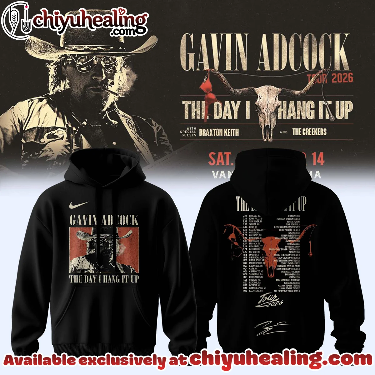 Gavin Adcock The Day I Hang It Up Tour Signature T-Shirt & Hoodie [Batch 12]