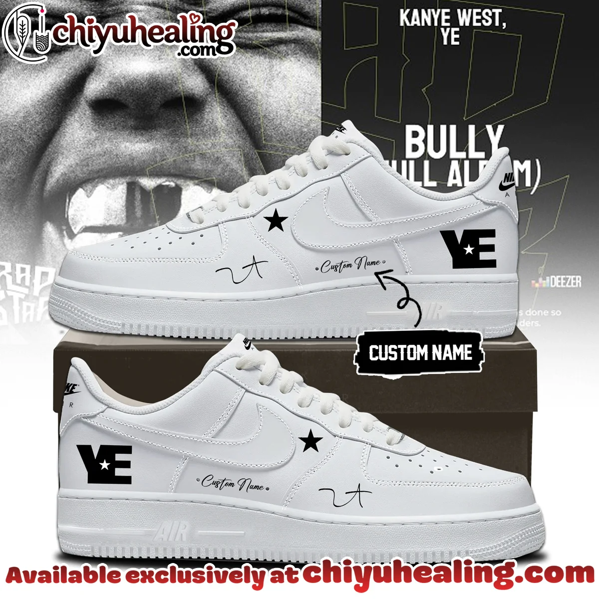 Kanye West Ye Live Concert Tour Custom Air Force 1 & Jordan 1 Shoes [Batch 7]