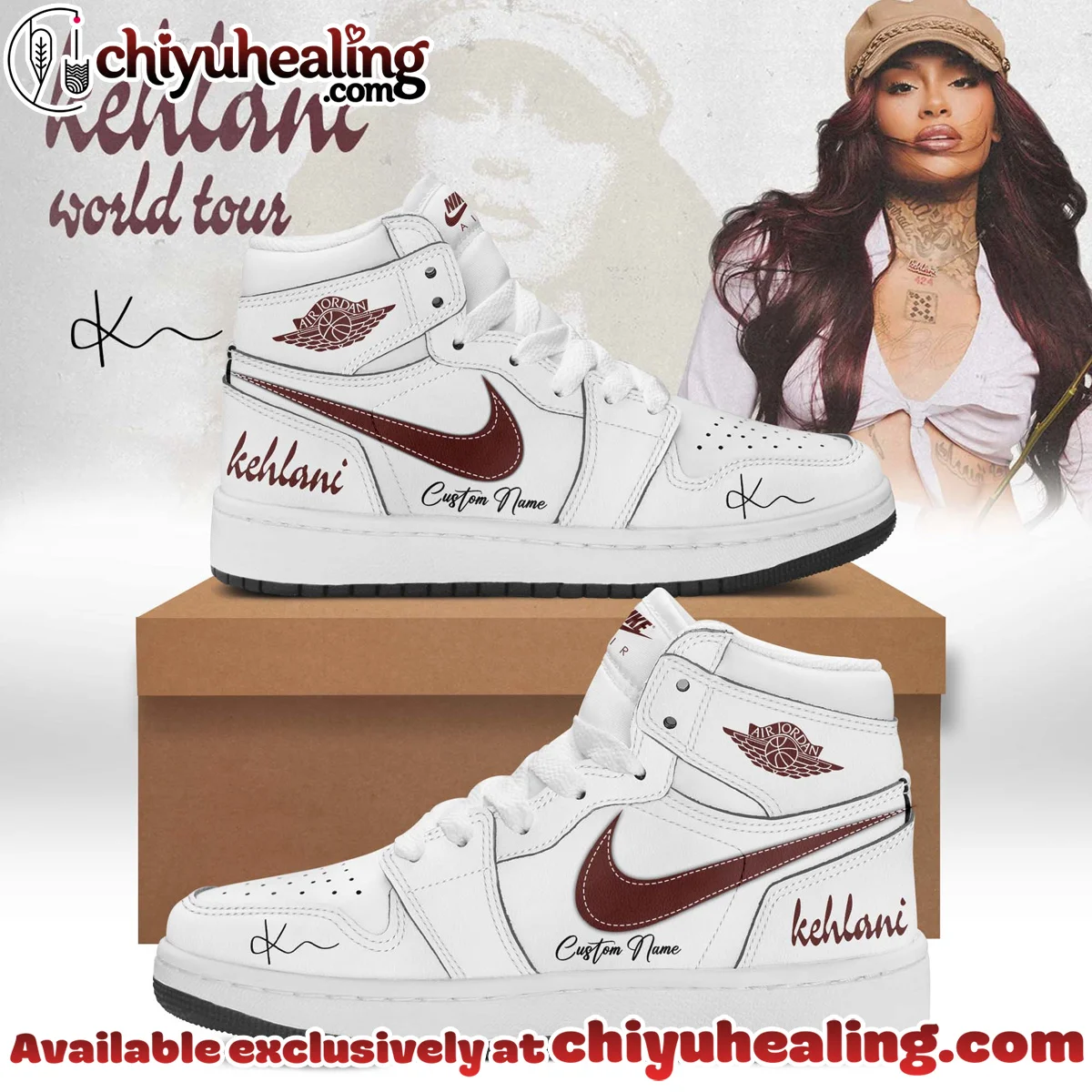 KEHLANI Signature Custom Air Force 1 & Jordan 1 Shoes (Release 4)